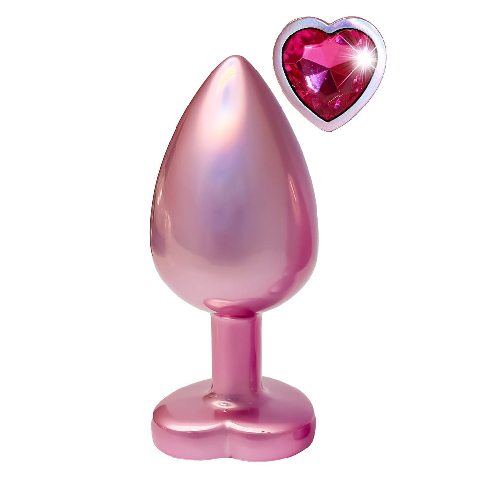 Gleaming Love Pearl Pink Butt Plug Large