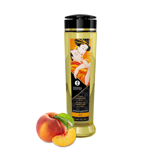 Shunga Massage Oil Stimulation Peach 240ml