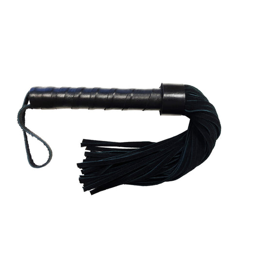 Rouge Leather Handle Suede Flogger